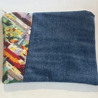 utwadel: etui 20 x 14cm - jeans en gobelin