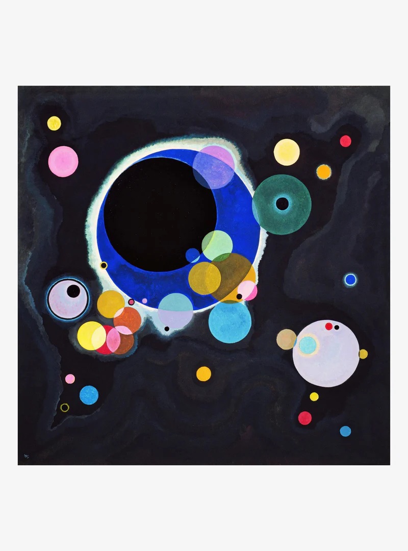 kunstsok: verschillende cirkels - Kandinsky - Afbeelding 3