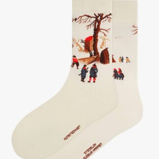kunstsok: Winterlandschap met schaatsers - Hendrick Avercamp