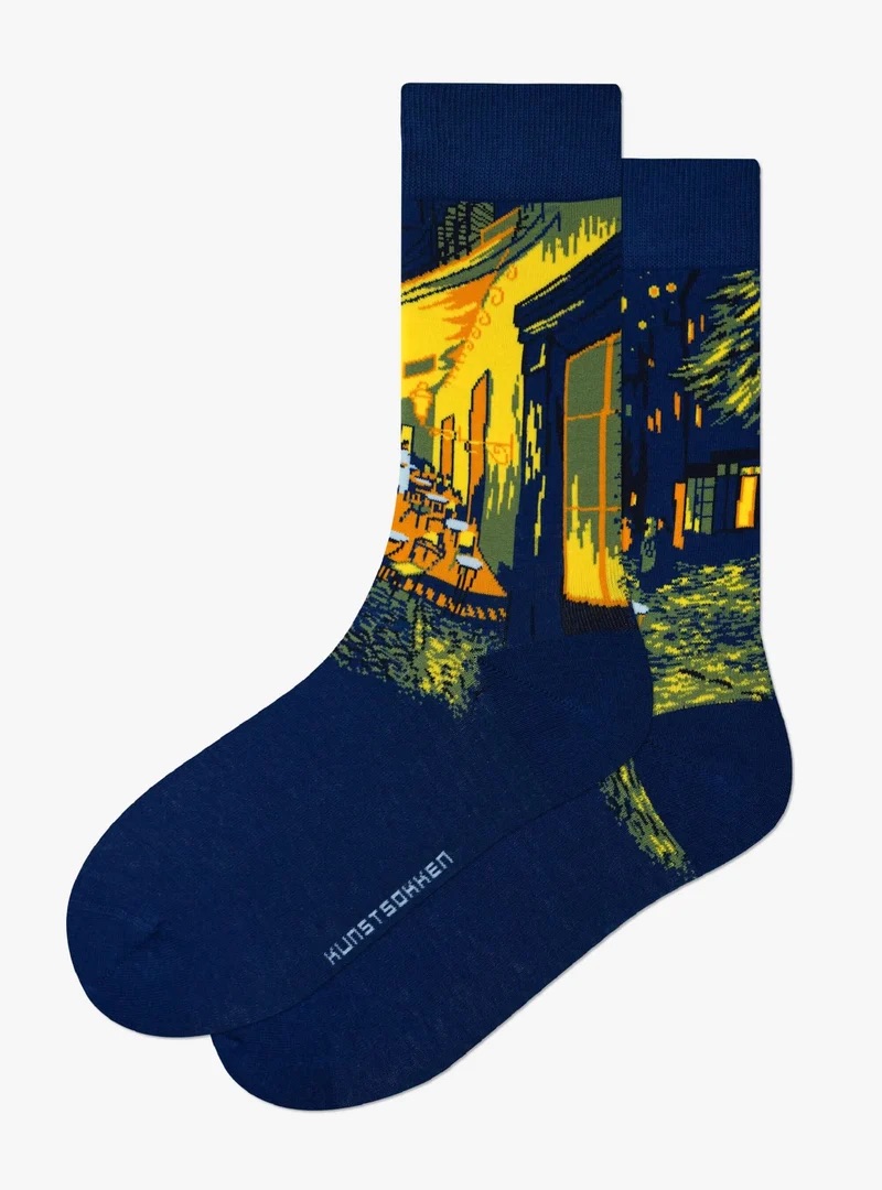 kunstsok: caféterras bij nacht - Van gogh