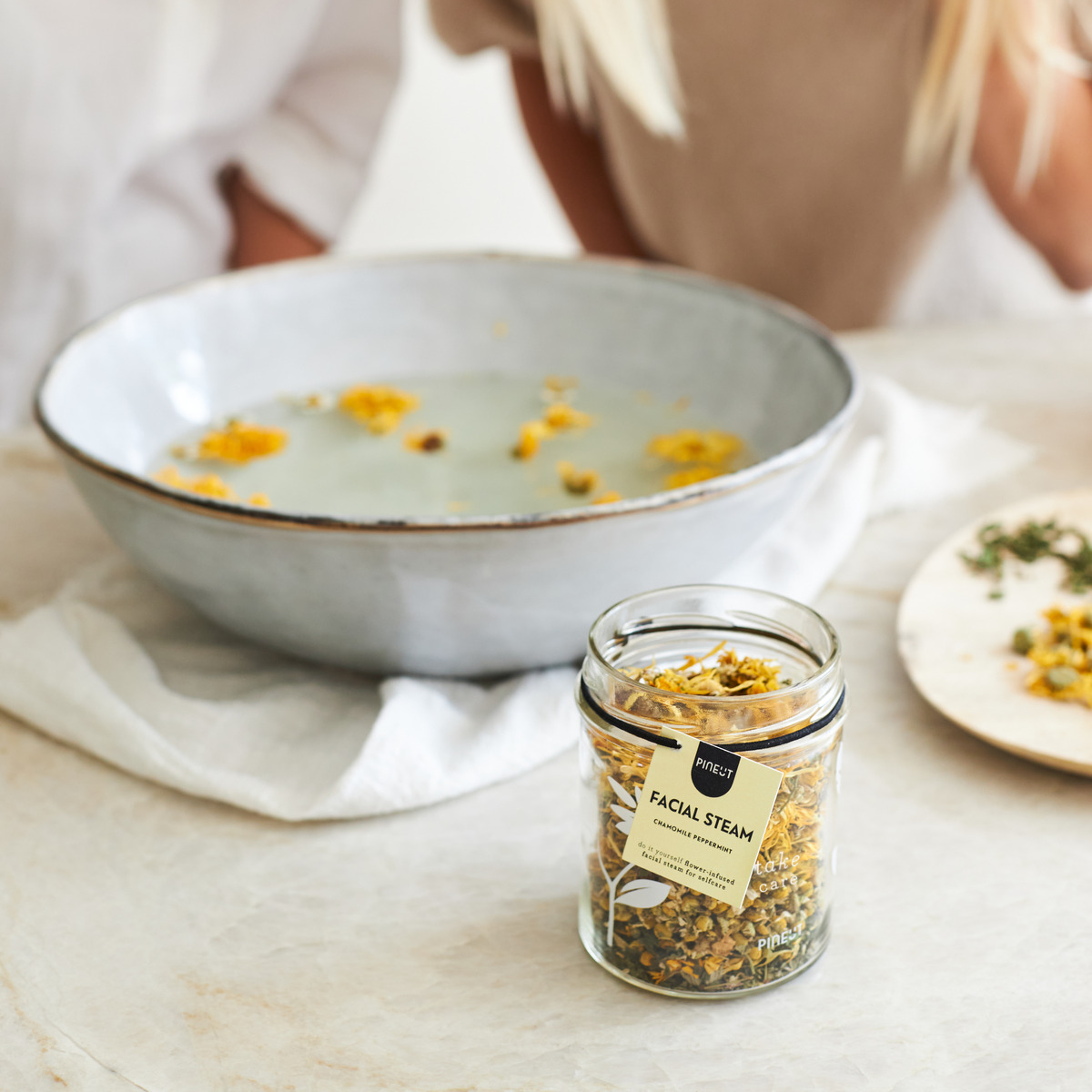 Pineut: Facial Steam | jar | Chamomile Peppermint - Afbeelding 3